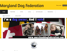 Tablet Screenshot of marylanddogfederation.com